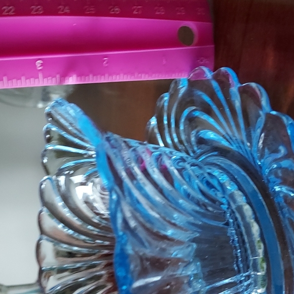 💙Cambridge ice Moonlight Blue Caprice bowl underplate art deco mayonnaise bowl - Picture 15 of 17